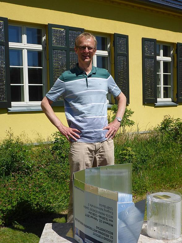 Dr. Hartmut Ehmler with Lightoven Ï upcycling