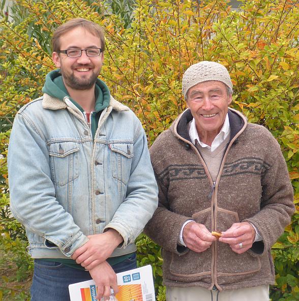 Daniel Müller und Prof. Jürgen Kleinwächter